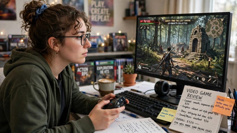 review a video game