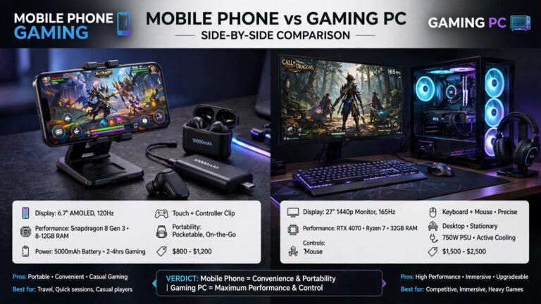 mobile gaming vs pc gaming