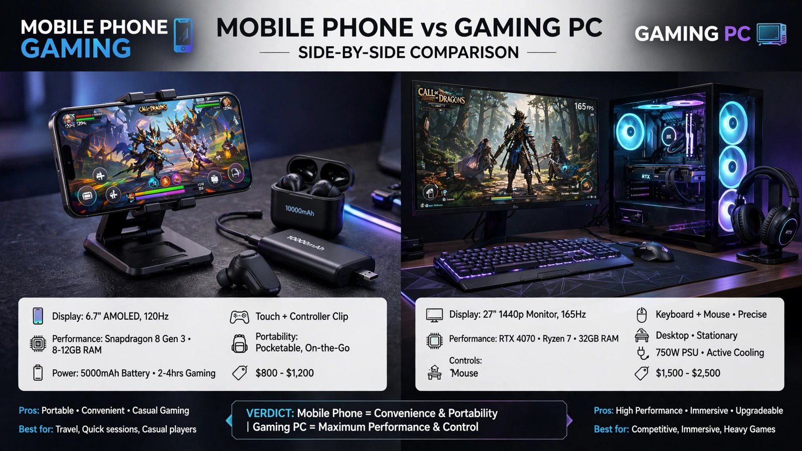 mobile gaming vs pc gaming
